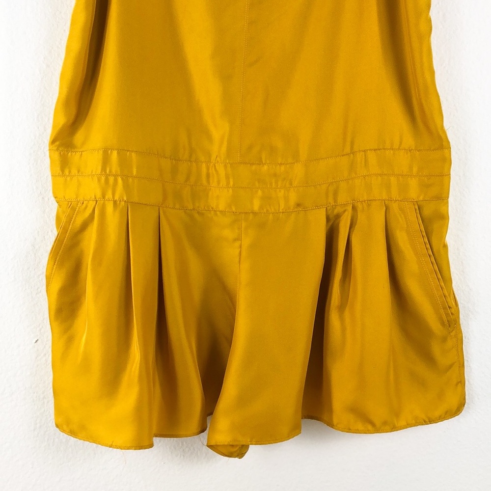 Rag & Bone Old Gold Silk Dune Romper NWT - Picture 3 of 9